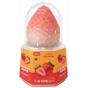 AIKO GARDEN STRAWBERRY FLAVORED ICE CREAM 1P