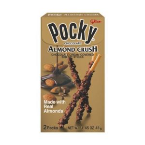 GLICO POCKY ALMOND CRUSH CHOCOLATE BISCUIT 2PK 41G