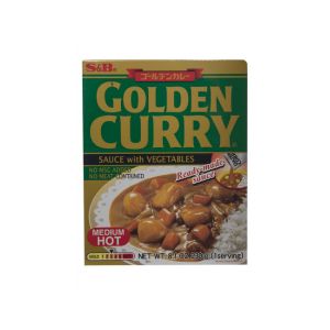 S&B CURRY GOLDEN RETORT M/HOT 1 SERVING 230G