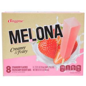 BINGGRAE MELONA STRAWBRY ICE BAR