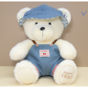 LUNELLE DENIM SUNHAT TEDDY BEAR LN-1472
