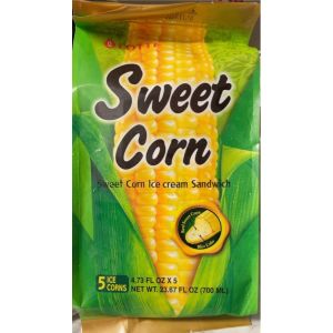 LOTTE SWEET CORN ICE CREAM SANDWICH 5P
