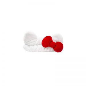 TCS HK PLUSH SPA HB W/KITTY BOW RED