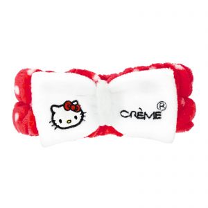 TCS HK PLUSH SPA HEADBAND RED&WHITE