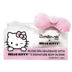 TCS HK PLUSH SPA HEADBAND W/KITTY BOW PK