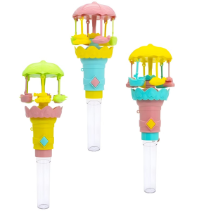 LETIME PRESS CANDY TOYS LIGHT UP MERRY GO ROUND