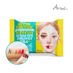 ARIUL STRESS RELIEVING PUREFULL LIP AND EYE REMOVER PAD