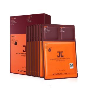 韩国JAYJUN捷俊黑色水光三部曲面膜10片 收缩毛孔紧致