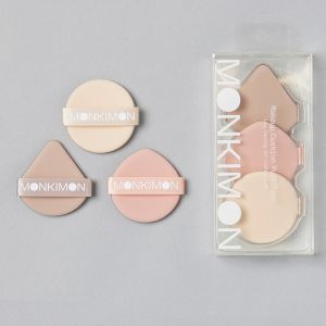 MONKIMON MAKEUP CUSHION PUFF TRIO MM-0010