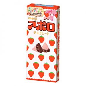 日本MEIJI明治 阿波罗草莓巧克力 46g