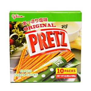 日本GLICO格力高 PRETZ饼干棒 原味 10包 180G