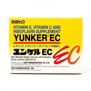 日本SATO佐藤 Yunker EC 酸甜橙味维生素冲剂 30包入 改善肤色美白淡斑
