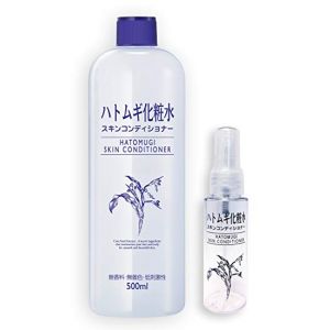 日本NATURIE 薏仁美白保湿全能化妆水 500ml (附赠便携装喷雾瓶)