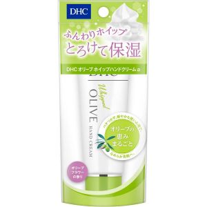 日本DHC OLIVE Whipped柔滑美肌保湿护手霜 45g 橄榄花香