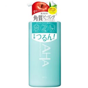 日本BCL AHA果酸配合角质护理光滑肌肤沐浴露 480ml 清新苹果香