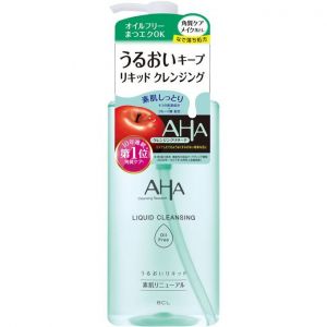 日本BCL AHA果酸滋润保湿温和卸妆液角质护理无油分按压式200ml