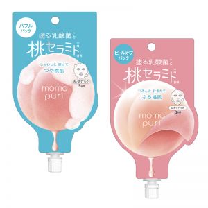 日本BCL MOMOPURI涂抹乳酸菌桃子神经酰胺面膜 3回分 两款选