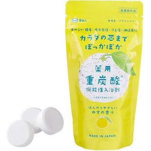 日本GPP药用重炭酸机能性入浴剂 9片 柚子香