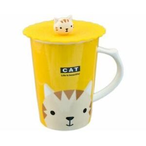 MUG W/ LID CAT PC12-4