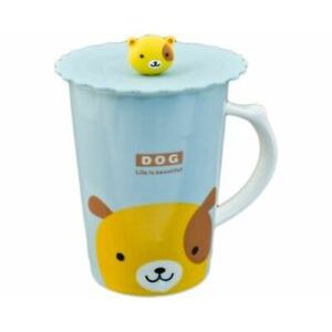 MUG W/ LID DOG PC12-6