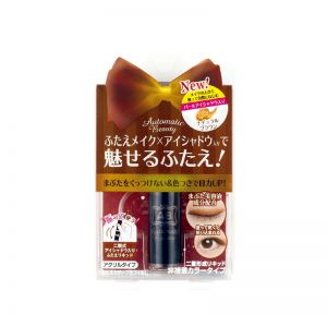 日本AB Mezical/MEZAIK 咖啡色双眼皮塑眼液态彩胶水+眼影 浅褐色