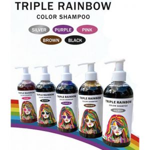 日本TRIPLE RAINBOW氨基酸保湿成分防褪色持色洗发水 300ml 多色选