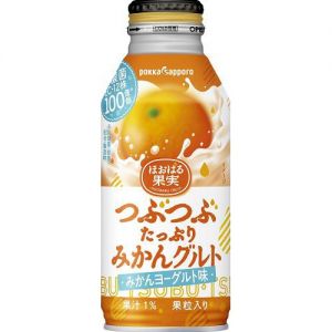 日本POKKA SAPPORO 香橙果肉果汁乳酸菌饮料 380G