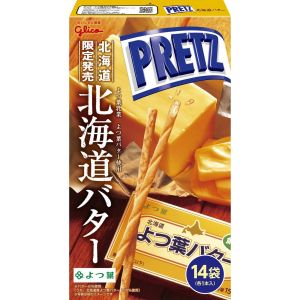 日本GLICO格力高 PRETZ饼干棒 北海道枫叶黄油味 14袋*6.5G