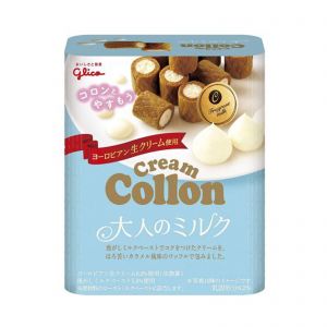 日本GLICO格力高 牛奶奶油夹心蛋卷 48G