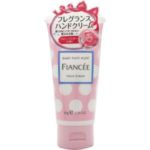 日本FIANCEE菲安斯保湿滋润护手霜 50g 婴儿爽身粉香