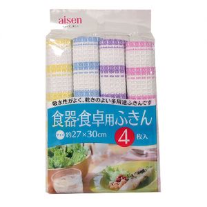 AISEN DISH CLOTH 4PC