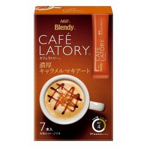 日本AGF BLENDY CAFE LATORY醇厚焦糖玛奇朵 7个*11G