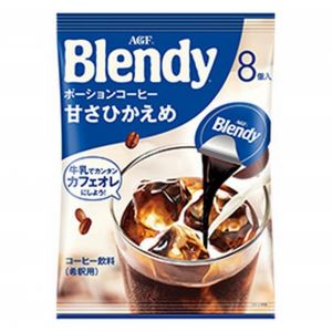 日本AGF BLENDY浓缩微糖液体咖啡胶囊 8枚*18G