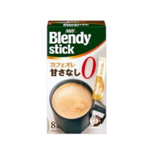 日本AGF BLENDY欧蕾即溶无糖牛奶咖啡 8包