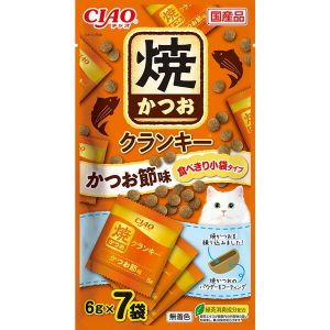 日本CIAO小袋型烧鲣鱼猫零食 6g x 7袋 鲣鱼味