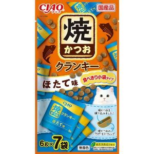 日本CIAO小袋型烧鲣鱼猫零食 6g x 7袋 夏贻贝味
