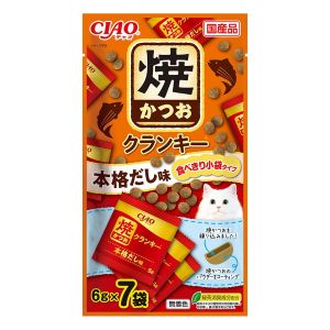日本CIAO小袋型烧鲣鱼猫零食 6g x 7袋 高汤酱汁味
