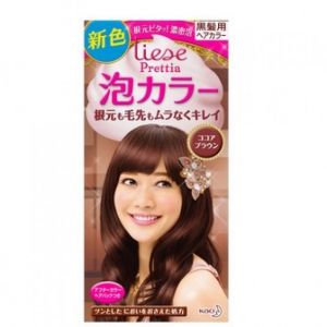 日本kao花王liese Prettia 泡沫染发剂 Cocoa Brown巧克力棕色1組入 Tesolife特搜商城