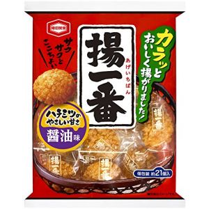 日本KAMEDA日本龟田制果 杨一番 天然小麦大豆植物米果 醇香酱油味 155g