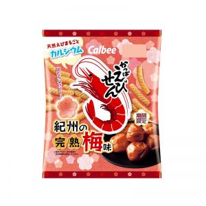 日本CALBEE卡乐比 虾条 梅味 70G