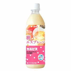 日本ASAHI朝日 浓缩白桃汁可尔必思乳酸菌饮料 500ML