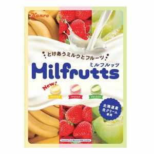 KANRO MILK FRUIT CANDY BANANA & STRAWBER