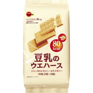日本BOURBON波路梦 国产豆乳威化饼干 16枚入 107g