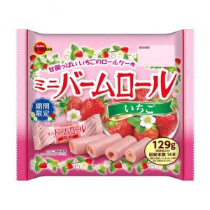 BOURBON MINI BAUMROLL STRAWBERRY ROLL CA