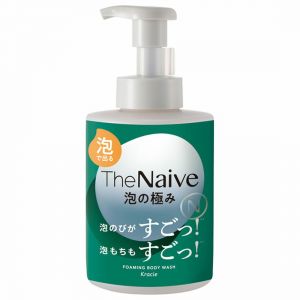 日本KRACIE嘉娜宝THE NAIVE泡沫型氨基酸泡沫沐浴露 540ml 清洁皂香