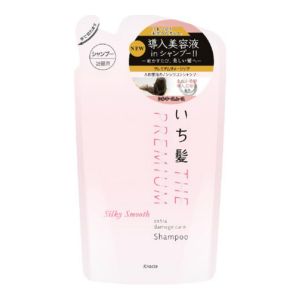日本ICHIKAMI THE PREMIUM导入美容液特别损伤修护洗发水替换装 340ml 丝感顺滑型