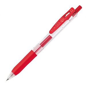 日本ZEBRA斑马水性圆珠笔0.3毫米 红色 E-18