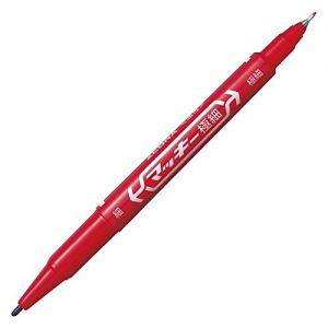 日本ZEBRA 斑马超细油性记号笔（红色） E-56