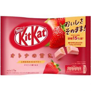 日本NESTLE雀巢 KITKAT迷你草莓口味威化夹心饼干 13枚入 126G