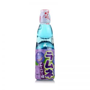 日本HATA 蓝莓味弹珠汽水饮料 200ML